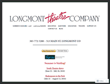 Tablet Screenshot of longmonttheatre.org